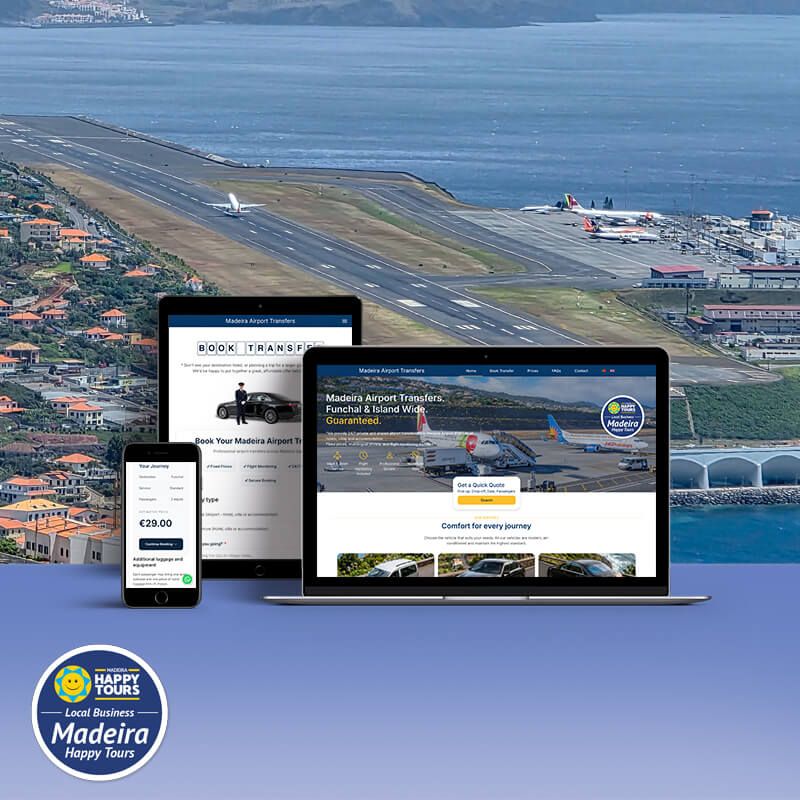 Transfers Aeroporto Madeira - Design layout
