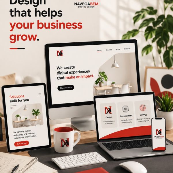 🇵🇹 Português

Design não é apenas tornar algo bonito. É criar uma experiência que comunica, envolve e ajuda o seu negócio a crescer.
Na Navega Bem, combinamos design, tecnologia e estratégia para desenvolver soluções digitais modernas, funcionais e adaptadas a todos os dispositivos.
Porque uma presença digital bem pensada pode fazer toda a diferença.

🇬🇧 English

Design is not just about making things look good. It’s about creating an experience that communicates, engages and helps your business grow.
At Navega Bem, we combine design, technology and strategy to create modern, functional digital solutions that work seamlessly across all devices.
Because a well-designed digital presence can make all the difference.

👉 navegabem.com

#navegabem #webdesign #digitaldesign #webdevelopment #branding