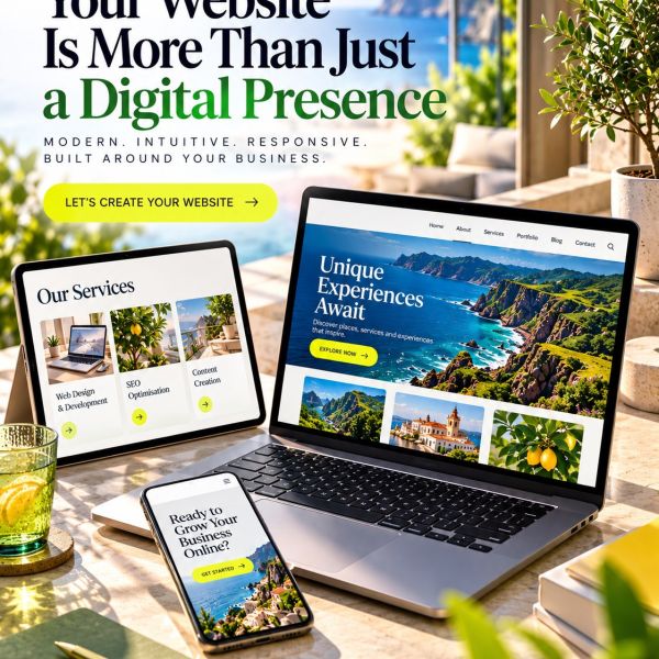 Your Website Is More Than Just a Digital Presence

A professional website should represent your business, communicate your services clearly and provide a seamless experience on every device.

At Navega Bem, we create modern, intuitive and responsive websites designed around your brand and your goals. From structure and design to content, SEO and technical optimisation, every detail matters.

Because a great website shouldn’t just look good, it should help your business be found, build trust and grow online.

#navegabem #webdesign #webdevelopment #responsivedesign #digitalpresence