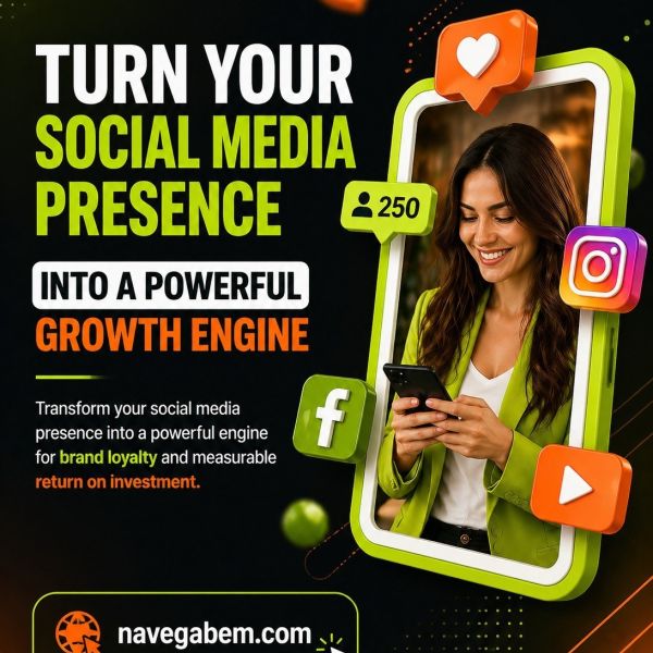 Your social media shouldn’t just exist — it should perform 🚀
Turn your presence into a powerful growth engine that builds loyalty, attracts the right audience and delivers real results.

- Less noise.
 - More strategy.
 - More growth.

👉 navegabem.com
#socialmedia #digitalmarketing #branding #businessgrowth #marketingstrategy