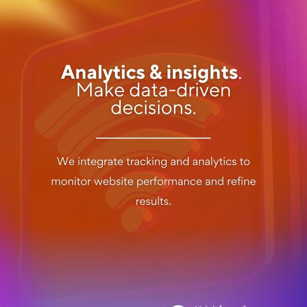 Analytics & insights. Make data-driven decisions.
We integrate tracking and analytics to monitor website performance and refine results for maximum impact.
► http://www.navegabem.com
+Info: Link in the BIO
#dataanalytics #webinsights #businessintelligence #navegabem #optimization