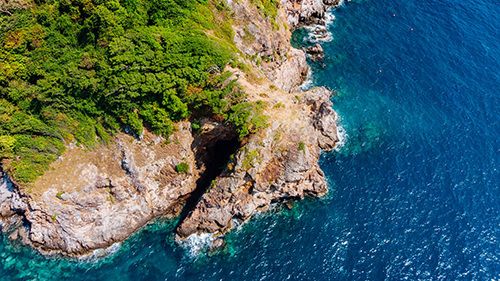 Coastline from drone