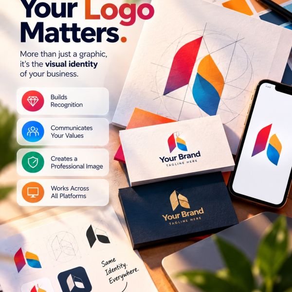Your logo is more than just a graphic, it’s the visual identity of your business.

It’s often one of the first things people notice and one of the elements they remember. A well-designed logo helps communicate your brand’s personality, values and professionalism while creating a consistent identity across your website, social media, business cards and other communication materials.

A strong logo should be distinctive, versatile and easy to recognise, whether it appears on a large screen or a small mobile icon.

Your business has an identity. Make sure your logo represents it.

#logodesign #brandidentity #branding #graphicdesign #navegabem